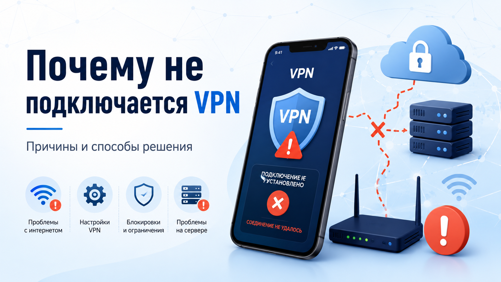 Почему не подключается VPN: причины и способы решения